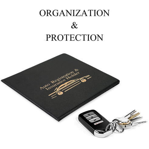 Registration and Insurance Card Holder - 2 Pack with EZ Pass Mounting Kit, Ez Pass Strips